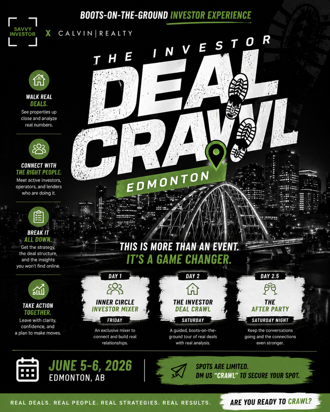 edmonton real estate investing event called the deal crawl is launching