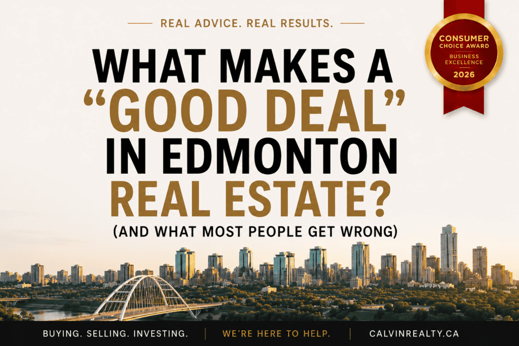 What makes a "good deal" in edmonton?