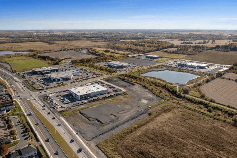 Warehouse and logistics buildings representing Edmonton industrial real estate investing in 2026