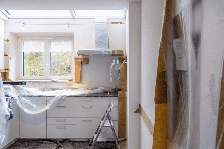 Older Edmonton home mid-renovation, illustrating the choice of selling a home as is versus renovating