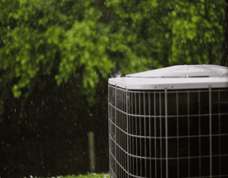 Air conditioning unit outside an Edmonton home being considered before selling