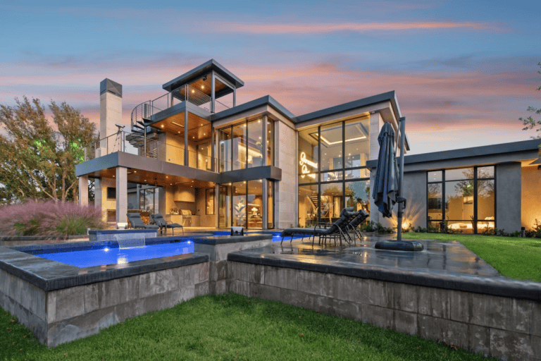 Luxury Edmonton home with river valley views representing high-end real estate